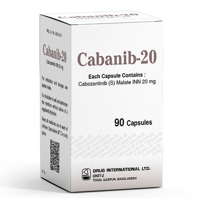 Beacon Cabozantinib XL-184 Cabozanix 60mg*30 таблетки Рак почек, рак щитовидной железы, рак печени, саркома мягких тканей, немелкоклеточный рак легких, рак простаты, рак молочной железы, рак яичников,