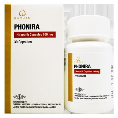 Tlph、Beacon、Everest、PHARMA 2 VIENTIANE  Нирапариб ZL-2306 PHONIRA   100 мг*30 таблеток Рак яичников, рак фаллопиевых труб, рак брюшины для 1, 2, 3 стадии рака